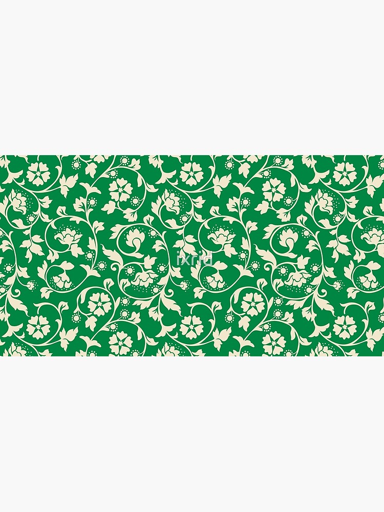 Classic Floral Pattern (Green) by ixrid