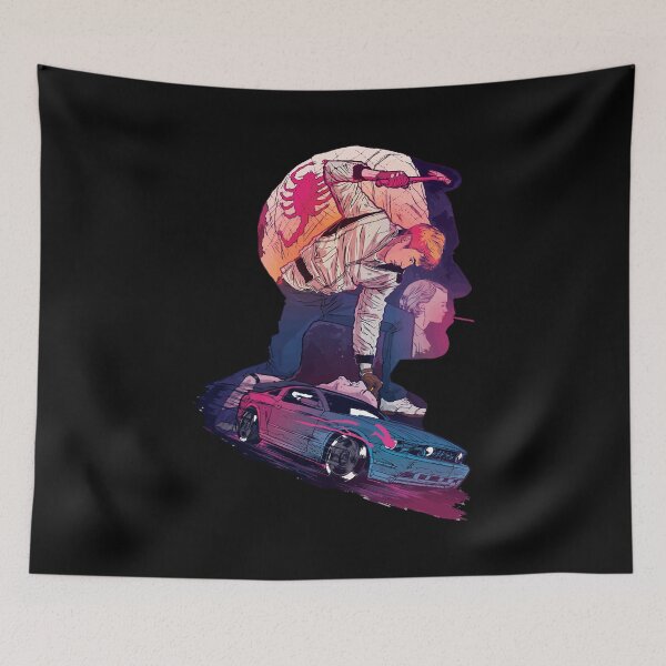 Item preview, Vintage Retro Drive Movie Ryan Gosling Art Classic Fan designed and sold by Msaileenbradtke.