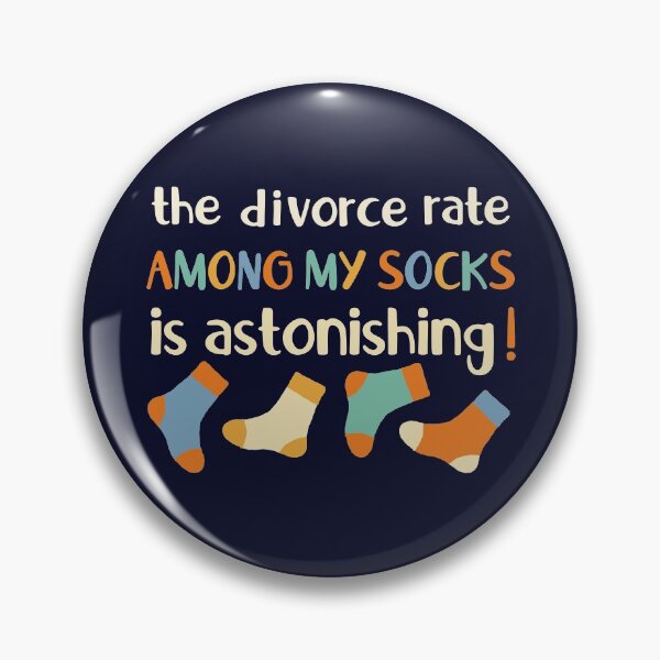 Item preview, Socks Divorce Rate designed and sold by GrimButterfly.