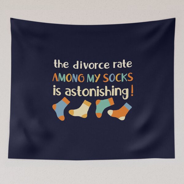 Item preview, Socks Divorce Rate designed and sold by GrimButterfly.