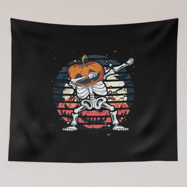 Item preview, Halloween Dab Skeleton Pumpkin designed and sold by titanosdesign.