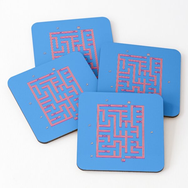 Dungeon Pig Maze Coasters (Set of 4)