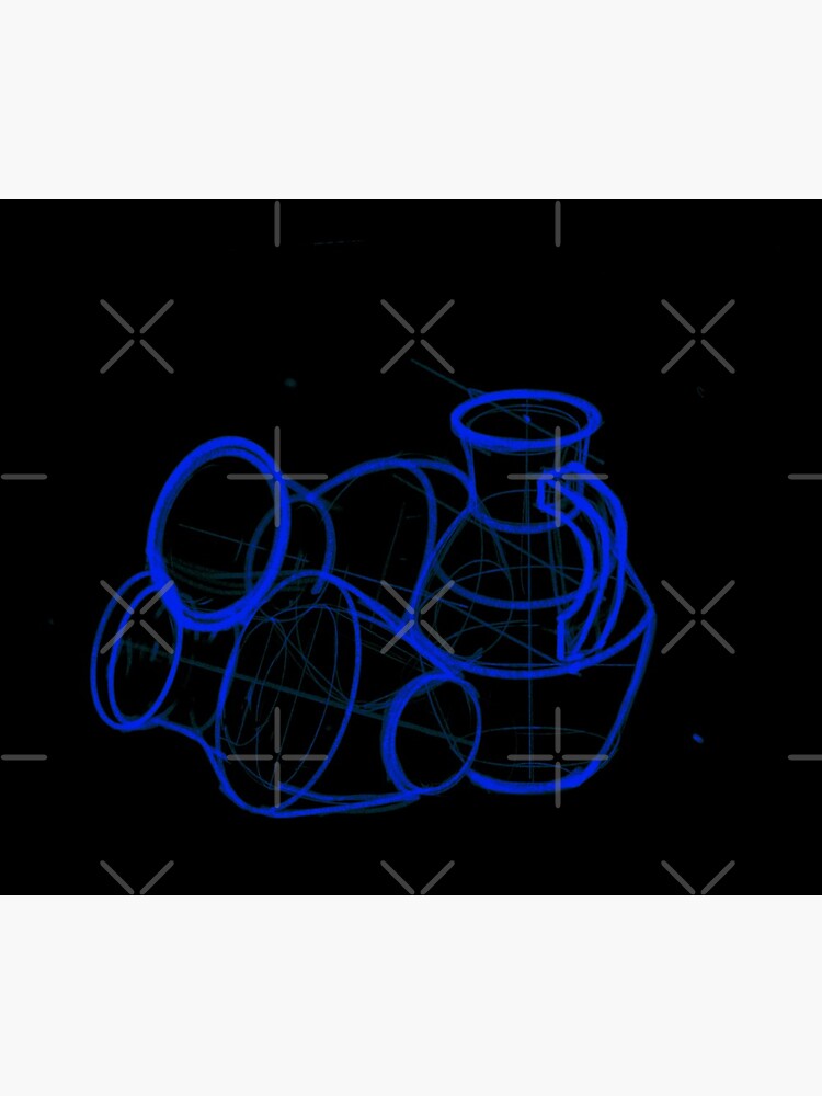 academic drawing of decanter by Julli
