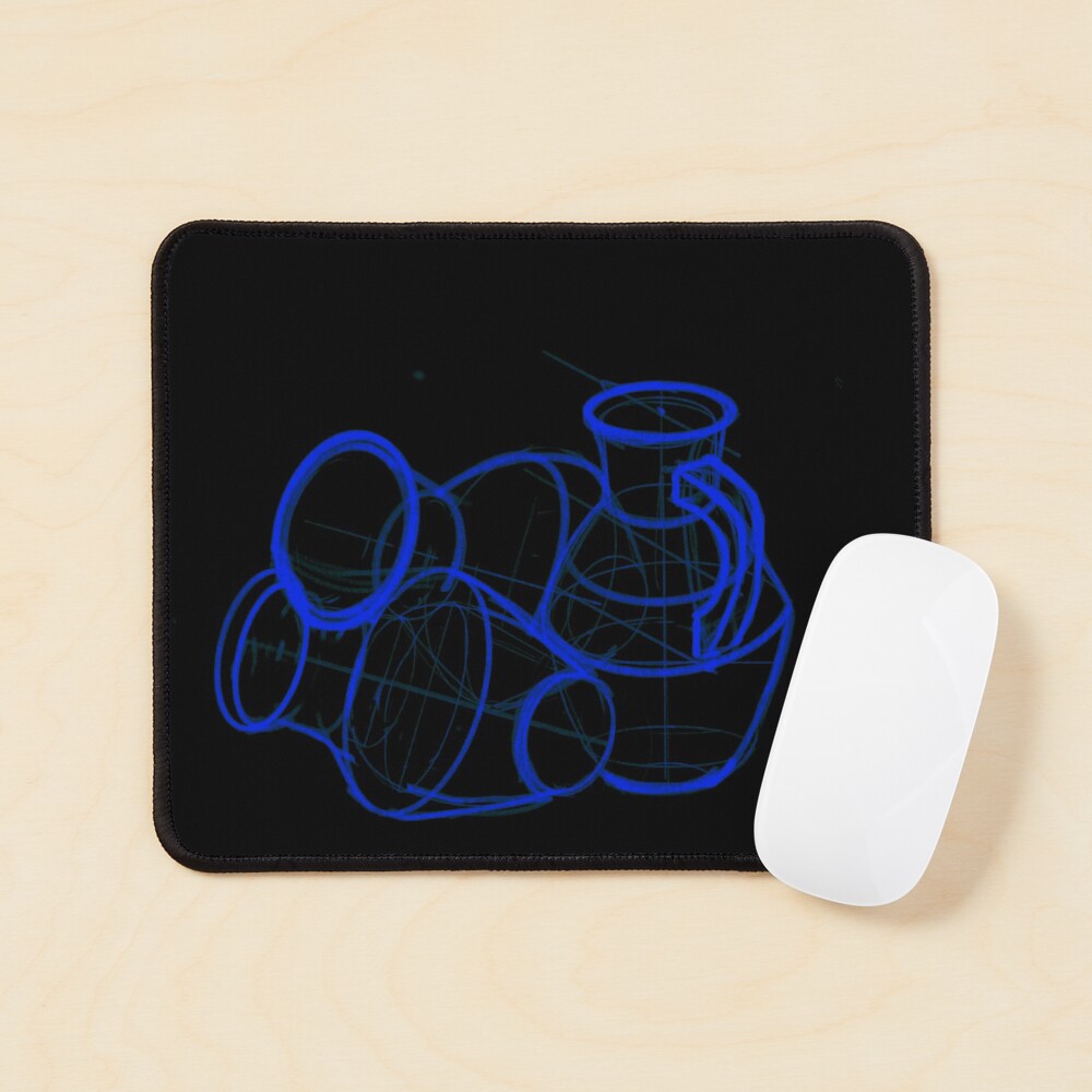 academic drawing of decanter Mouse Pad