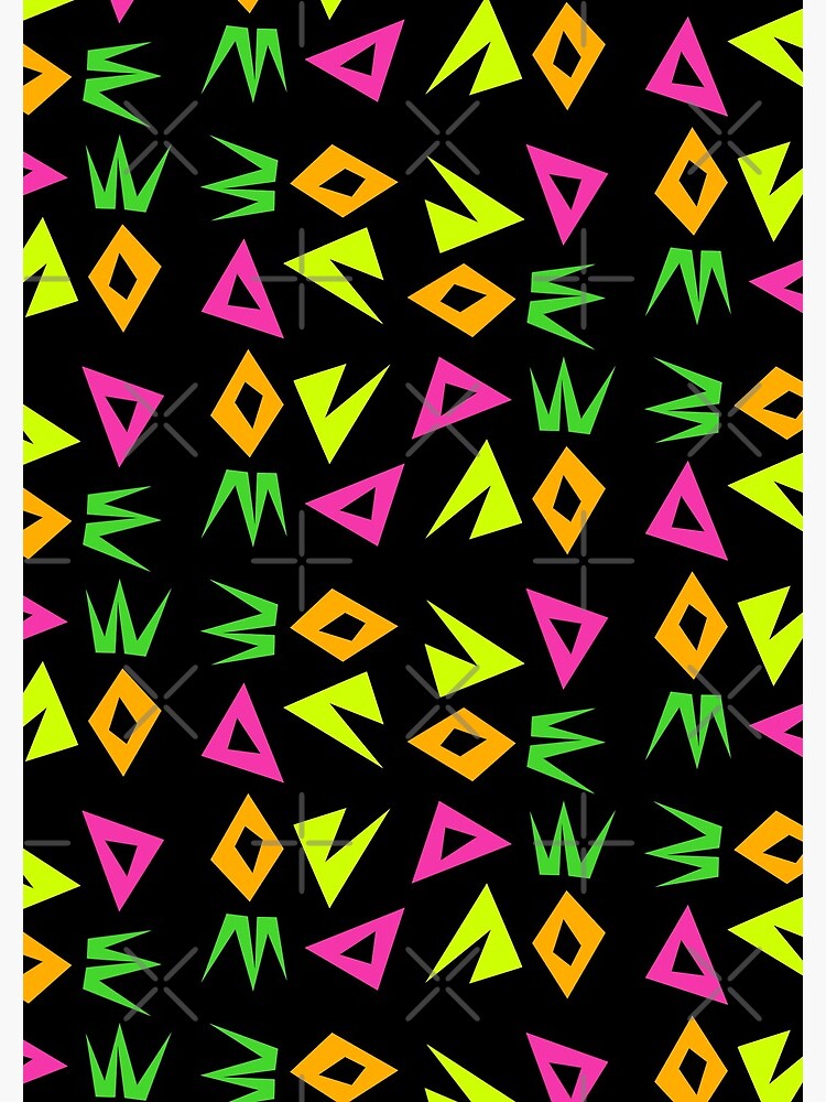 Neon Shapes (regular pattern) by TheScraggyBeard