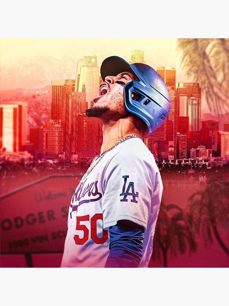 Mookie Betts Jersey Art Los Angeles Dodgers - Graphic Tees, Custom T-shirt  Shop