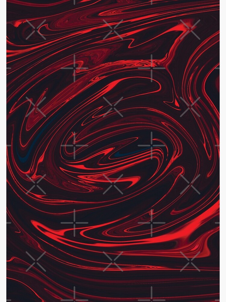 Holographic Marble Design Red and Blue by PrettyPage