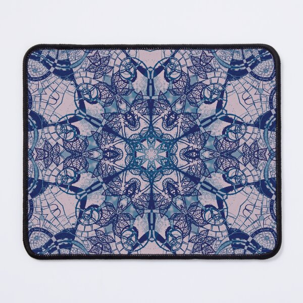 Item preview, Shamans blue dream - deep cold jungle mandala designed and sold by GloomyLand.