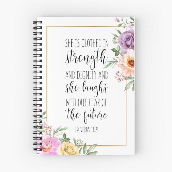 Item preview, She Is Clothed In Strength And Dignity, Proverbs 31:25, Scripture designed and sold by aenaonartwork.