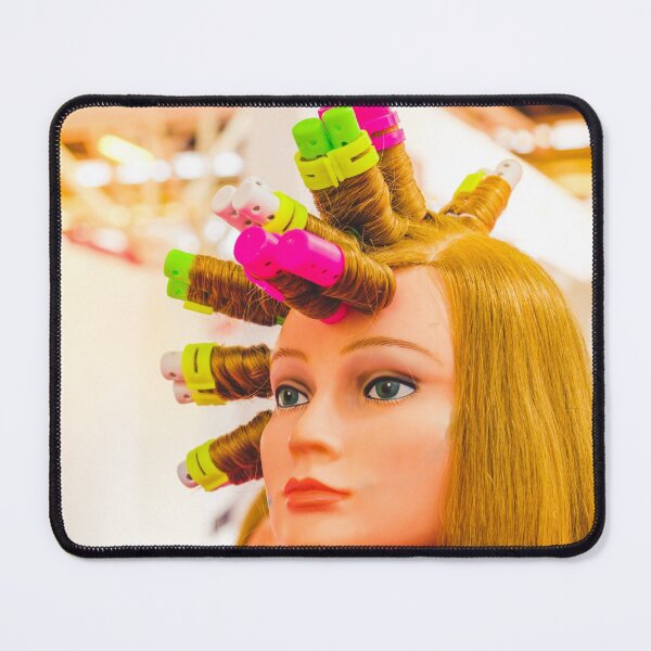 Item preview, curlers wig hairdresser face background hairdresser curlers and curlers on wig designed and sold by fineartitalia.