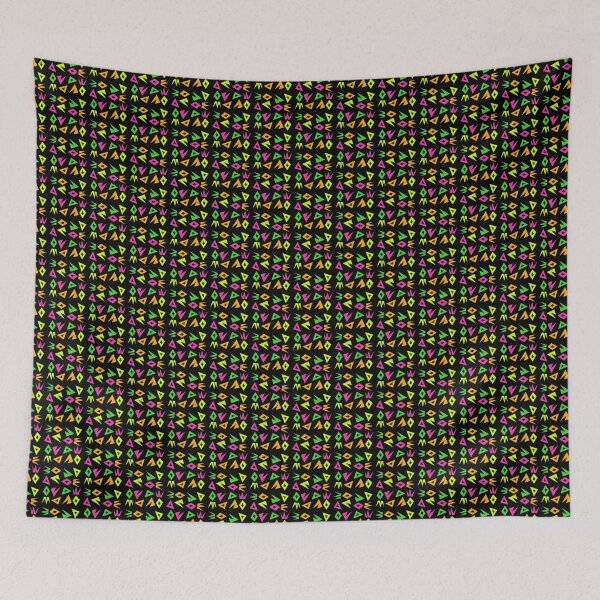 Item preview, Neon Shapes (irregular pattern) designed and sold by TheScraggyBeard.