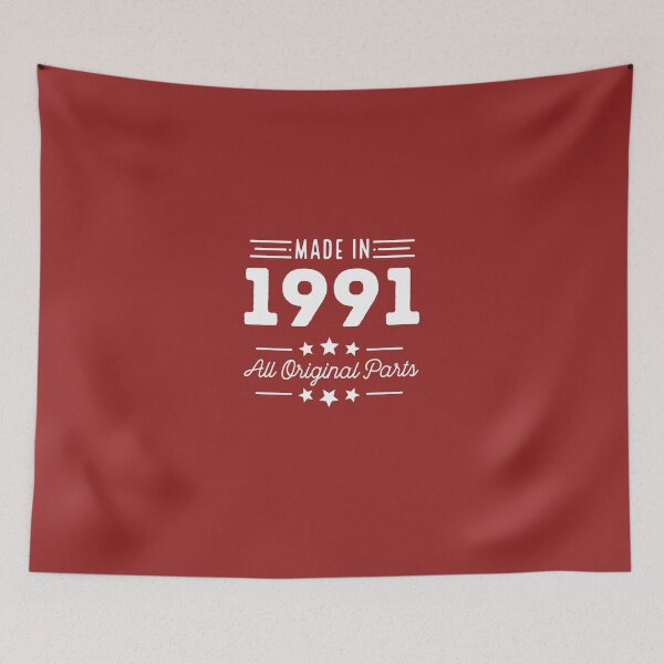 Item preview, Made In 1991 All Original Parts 25th Birthday Gift T-Shirt designed and sold by AlwaysAwesome.