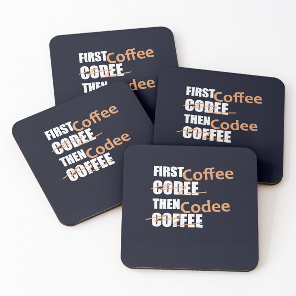 Item preview, First Coffee then Codee Funny Programming Quote designed and sold by IrinchiDE.