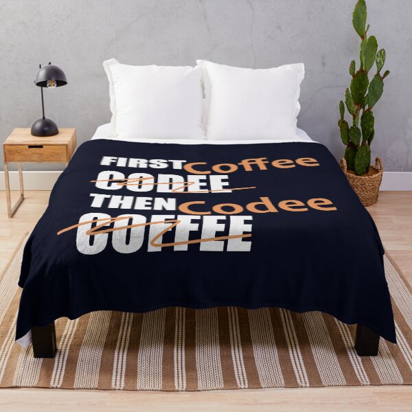 Item preview, First Coffee then Codee Funny Programming Quote designed and sold by IrinchiDE.
