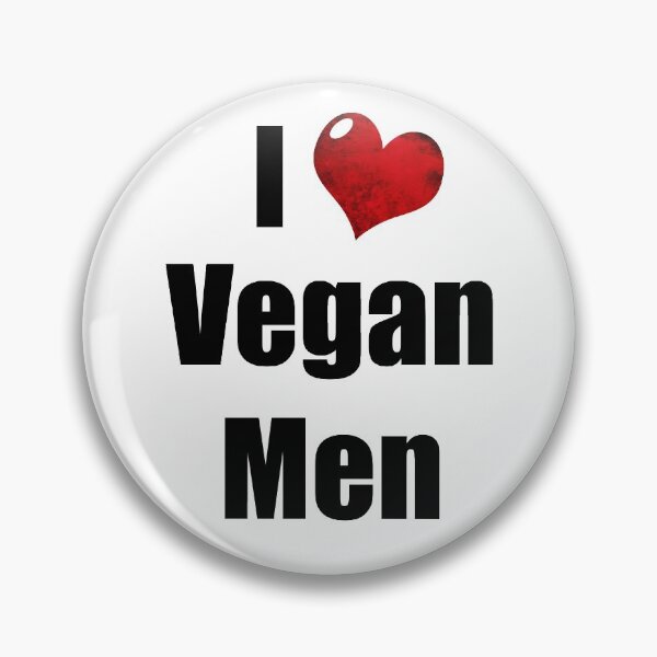 Item preview, I love vegan men - grunge heart designed and sold by Anteia.