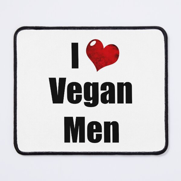 Item preview, I love vegan men - grunge heart designed and sold by Anteia.