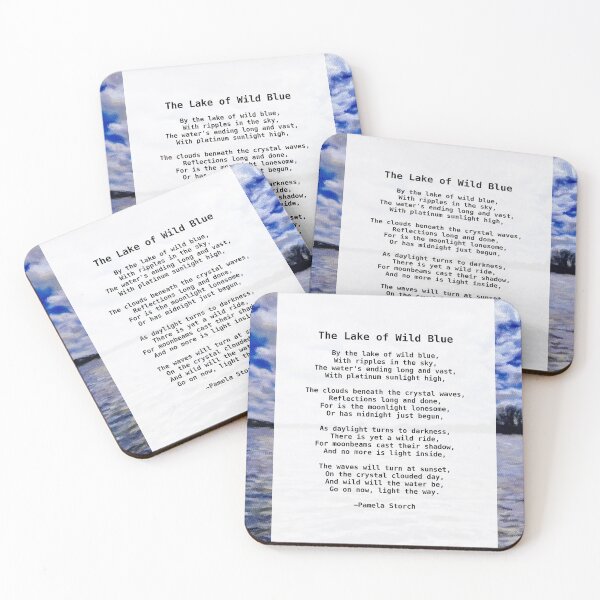 Item preview, The Lake of Wild Blue Poem designed and sold by Pamela Storch.
