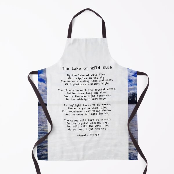 Item preview, The Lake of Wild Blue Poem designed and sold by Pamela Storch.