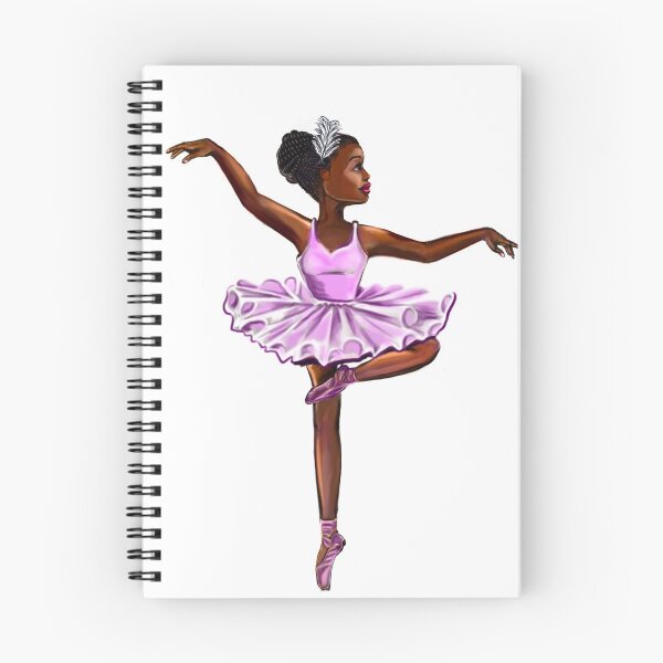 Item preview, African american ballerina  in lavender purple tutu-#006- brown skin black ballerina  designed and sold by Artonmytee.