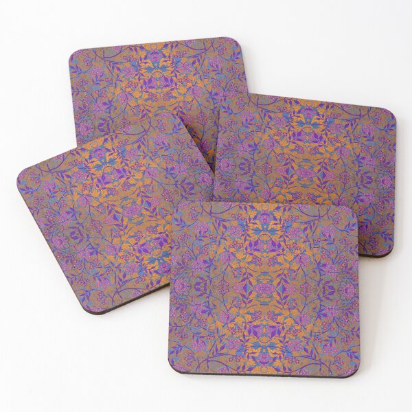Item preview, Jasmine by William Morris - Faded Gold Orange Purple Floral Vintage Pattern Variation designed and sold by PatternPerfect.