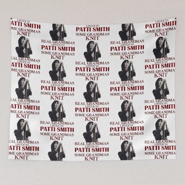 Item preview, Some Grandmas Knit Real Grandmas Listen to Patti Smith   designed and sold by JaydenRowe3.