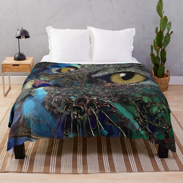 Item preview, Janaya green, cat, chat, cat, kitty, lea roche paintings designed and sold by L. ROCHE.