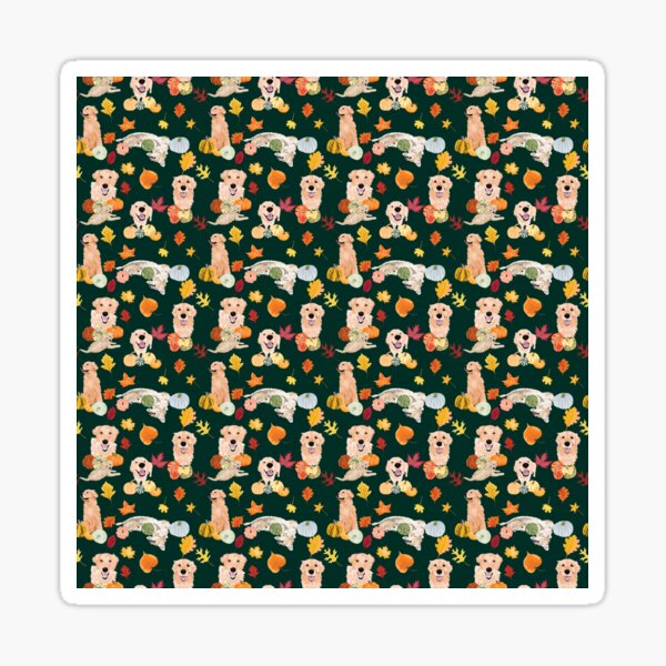 Item preview, Golden Retriever  Fall Green designed and sold by ArtofACoonhound.