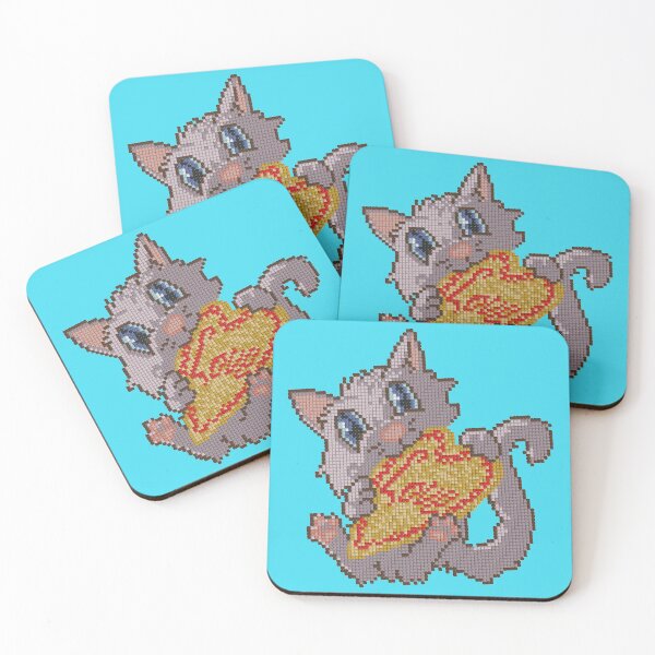 Item preview, Love Cookie Kitten Nom Nom - Pixelised Edition designed and sold by key-creations.
