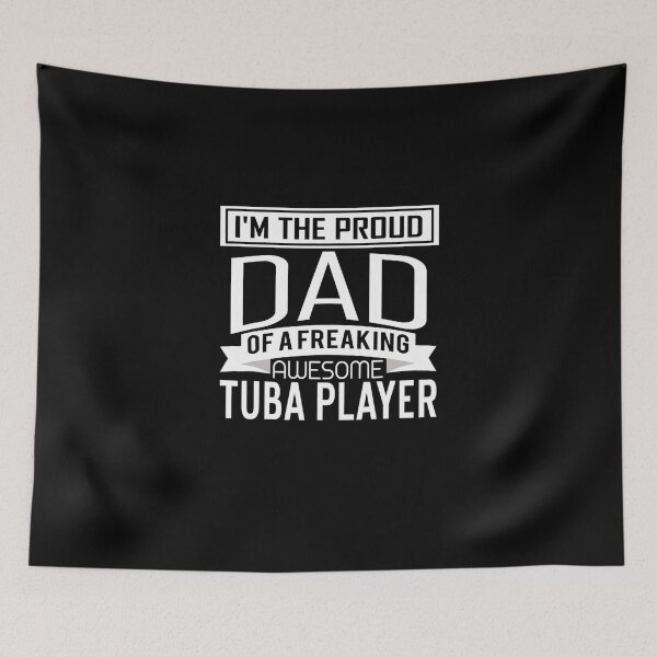 Item preview, Mens Proud Dad Awesome Tuba Player Marching Band Fathers designed and sold by DorotheaBertram.