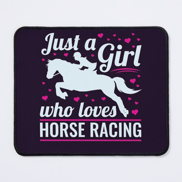 Item preview, Just A Girl Who Loves Horse Racing Race Track designed and sold by jaygo.