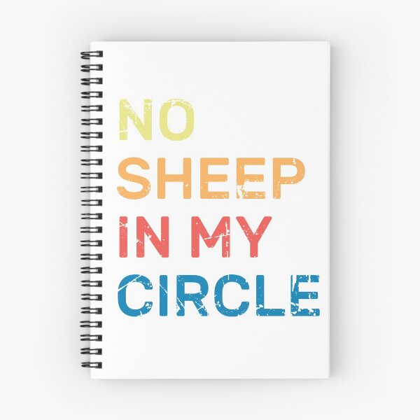 Item preview, No Sheep In My Circle Funny Quote Vintage Retro designed and sold by zedesigner-.