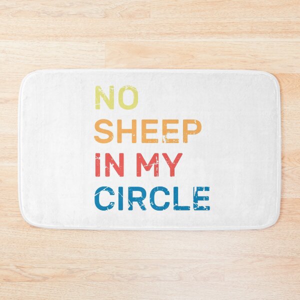 Item preview, No Sheep In My Circle Funny Quote Vintage Retro designed and sold by zedesigner-.