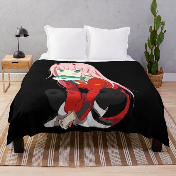 Item preview, cute zero two biting fish designed and sold by johnngobosart.