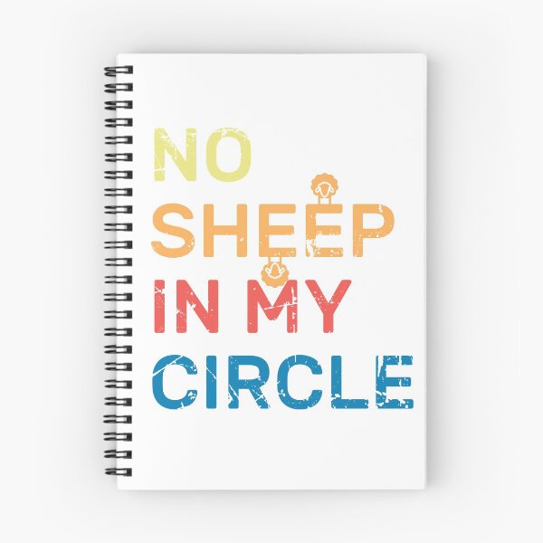 Item preview, No Sheep In My Circle Funny Quote Vintage Retro designed and sold by zedesigner-.