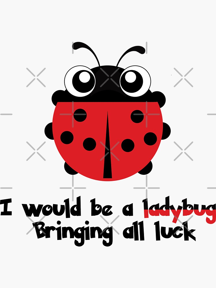 Lucky Ladybug Stickers - Over the Rainbow