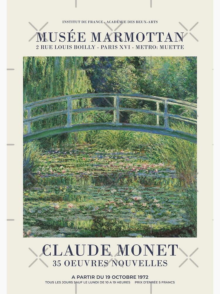 Thumbnail 3 of 3, Poster, Claude Monet - The Water Lily Pond designed and sold by Not a Lizard.