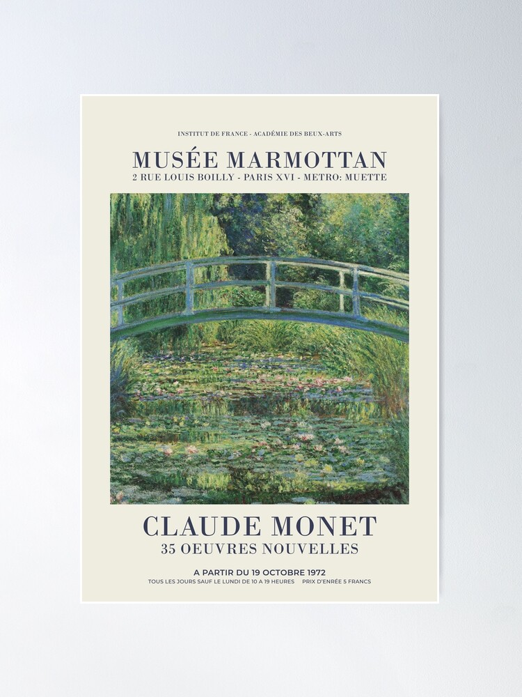 Thumbnail 2 of 3, Poster, Claude Monet - The Water Lily Pond designed and sold by Not a Lizard.