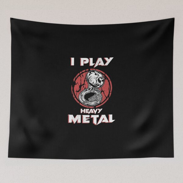 Item preview, Sousaphone Play Heavy Metal Marching Band Tuba designed and sold by DorotheaBertram.