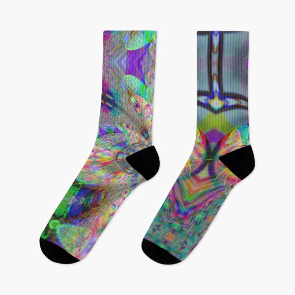 Item preview, Fractal Rainbow Bubble Cat designed and sold by GloomyLand.
