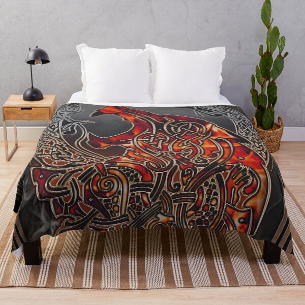 Item preview, Fenrir Wolf Norse Mythology Viking Wall Art designed and sold by an.che.