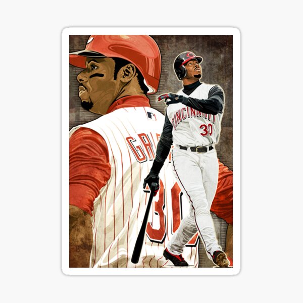 Ken Griffey Jr, Baseball Mens #24 Sticker for Sale by Marzouqi