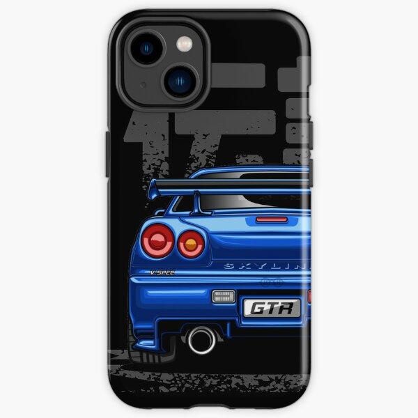 Monster Skyline GTR R34 (Bleu Paradis) Coque antichoc iPhone