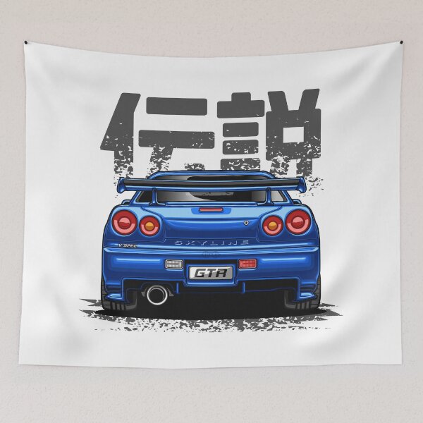 Item preview, Monster Skyline GTR R34 (Paradise Blue) designed and sold by JioojiProject.