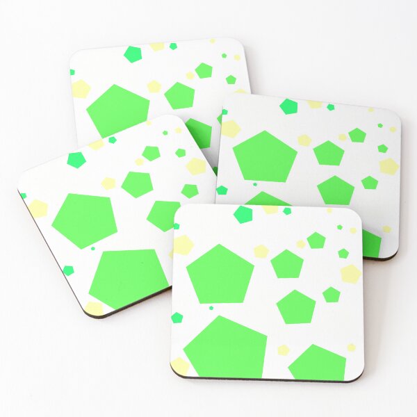 Item preview, Green Pentagonal Pattern designed and sold by EraStores.