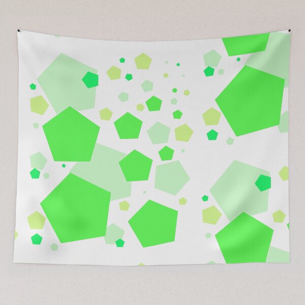Item preview, Green Pentagonal Pattern designed and sold by EraStores.