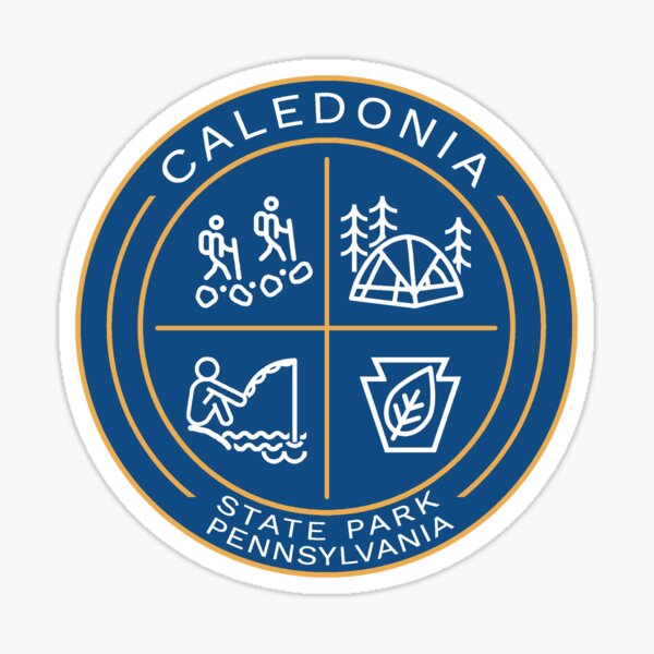 Item preview, Caledonia State Park Heraldic Logo Blue designed and sold by VanyaKar.