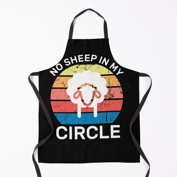 Item preview, No Sheep In My Circle Funny Quote Vintage Retro designed and sold by zedesigner-.