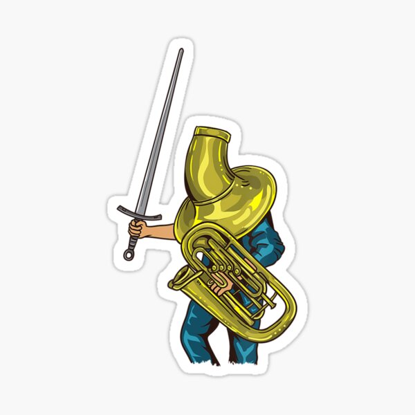 "Tuba Knight Boss Dank" Sticker for Sale by DorotheaBertram Redbubble