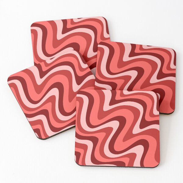 Item preview, Minimalist Shades of Wavy Red Lines designed and sold by A.X. Bates.