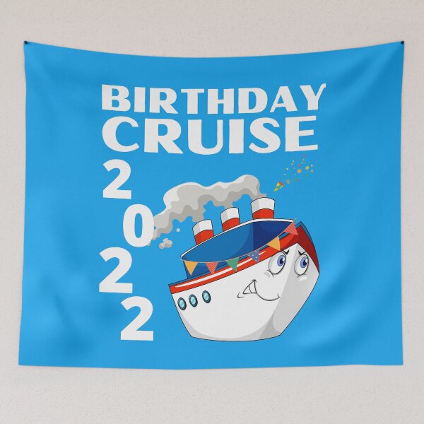 Aperçu de l'œuvre Anniversaire Croisière vacances 2022 créée et vendue par PinkArtDesigns.